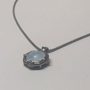 Sterling necklace with stone